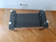 Ława czarno - szklana 