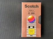 Kaseta Scotch E-180 EXG+ NOWA, ZAFOLIOWANA - VHS video