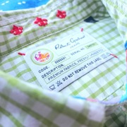 pięknie wykończona biała w miętową kratkę męska koszula Robert Graham