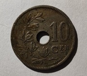 Belgia 10 centymów, 1929 r. Napis „KONINKRIJK BELGIË”  (S68)