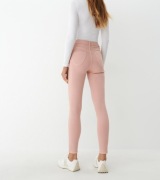 spodnie damskie MOHITO 4968O-03J r. 32 różowe Jeansy skinny push up