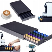 SZUFLADA NA KAPSUŁKI DO EKSPRESU DO KAWY CZARNA ORGANIZER Navaris