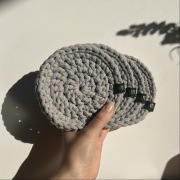 Bawełniane podkładki pod kubki 4 szt.