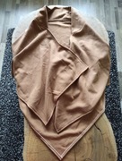 Ręcznie wykonane brązowe ponczo