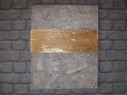 Mały -40/50 , gruba struktura, szarość i złoto