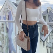 -40% MICHAEL Michael Kors torebka kremowa BODIES CAMERA Torba na ramię