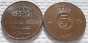 Szwecja Król Gustaw VI Adolf Bernadotte 5 ore öre 1968 KM# 822 1 szt.