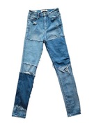 Jeansy spodnie damskie skinny rurki wysoki stan high waist Tally Weijl