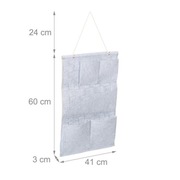 Organizer ścienny wiszący 60x41cm filcowy 