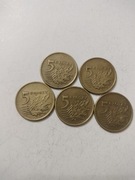 5x - 5 groszy 1992r.