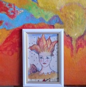 Arlekin- radość duszy 2  Akwarela