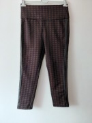 Spodnie damskie czarno brązowe roz.40 wymiary opis firmy Monnari 