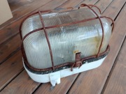 Stara lampa przemysłowa loft PRL 