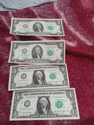 Zestaw dolarów obiegowych 1$ 2$ 