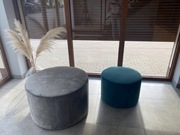 Pufa welurowa okrągła 