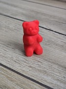 Mini Figurka Gummy Bear Czerwony 3d - Druk3d fidget mixGadzet.pl