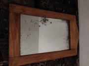 Lustro  Bardzo  Stare  w  Oprawie  Dębowej  tzw  ''' Secesja    ''