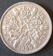 6 pensow 1935 (Wielka Brytania, Jerzy V)