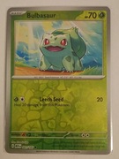 REVERSE HOLO Bulbasaur 001/165 Karta POKEMON TCG S&V 151