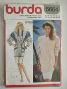 Wykroje krawieckie Burda 5664, rozm. 38.