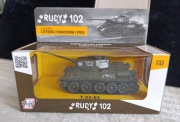 Czołg średni T 34 model kolekcjonerski Rudy 102