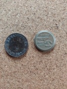 Dwa żetony telefoniczne