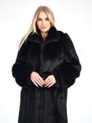 Futro czarne luksusowe 42 44