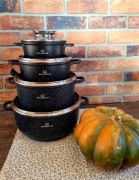 Garnki marmurowe 4 szt