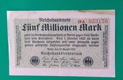 Banknot 5000000 marek, 1923 , Niemcy