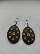 Kolczyki etniczne orientalne drewniane 