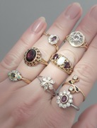 Złote pierścionki na sprzedaż, złoto, pierścionek z rubinem