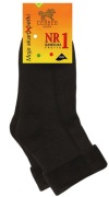 CZARNE SKARB-PETKI CERBER 35/37 BAWEŁNA FROTTE LYCRA CIEPŁE 0411