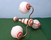 Żyrandol porcelanowy Lampa sufitowa wisząca sprawna RETRO z PRL 