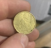 Moneta obiegowa 20 eurocent rok 1999 Francja