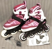 CRIVIT rolki regulowane rozmiar 37-41 Torba, zapasowy hamulec, kluczyki