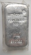 Sztabka srebra, srebro 1 kg, 1000 g, Umicore, LBMA