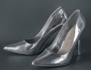 Eleganckie srebrne szpilki