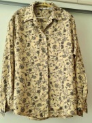 Koszula Anne Klein Jedwab i złoto. USA 6/34/XS