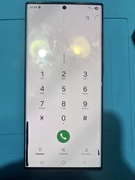 Samsung S22 Ultra – czarna ramka, ekran działa, dwie czarne plamy