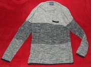 Sweter Blend Global L szary siwy modny srebrny