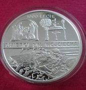 1000- lecie śmierci Św. Wojciecha 10 zł mennicza 