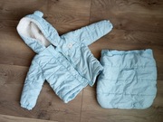 Śpiwór, kurtka niemowlęca zimowa. Rozmiar 74