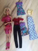 Lalka Barbie Modelka Stylowa Ubrania Sukienka Spodnie TOP