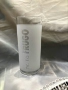 Szklanka "no to FRUGO" oszroniona