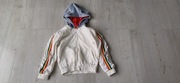 KURTKA WIOSENNA JESIENNA RESERVED 7L 122 BIAŁA TĘCZA KAPTUR DZIEWCZĘCA
