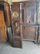 *Piękny zegar eklektyczny, stojący, ok.1900r., antyk*