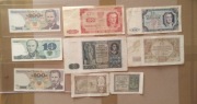 Banknoty 10 zł 1982r. 200 zł 1988r.100/50/20/10/2/1zł 1940 r. 1941r. 1948r.