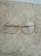 Oprawka Jimmy Choo JC367/F FWM ultralekkie, rózowe zloto  kwadratowa ramka