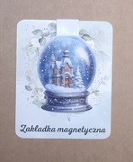 Zakładka magnetyczna Boże Narodzenie Śnieżna kula
