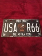 Replika kopia tablica rejestracyjna Route USA R66 30x15 cm